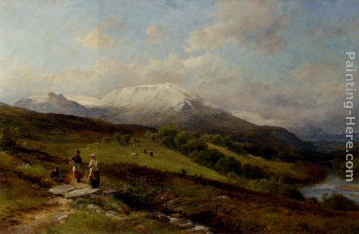 Snow on Ben Nevis painting - David Bates Snow on Ben Nevis art painting